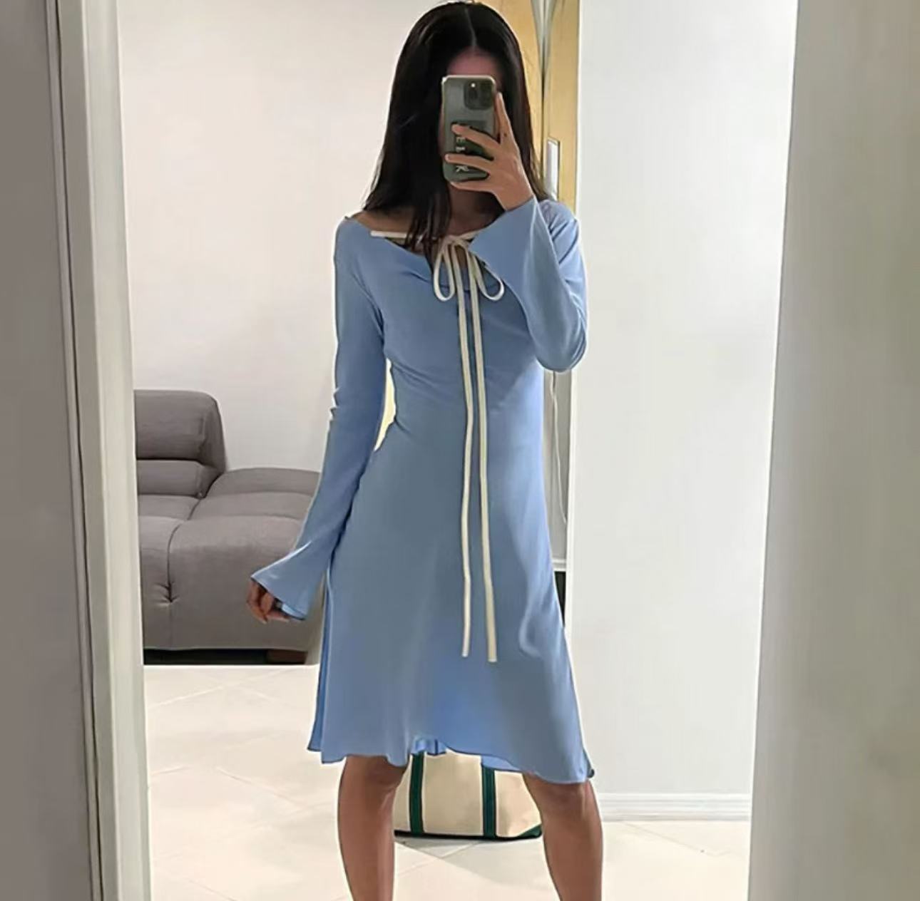 Baby Blue Slip Dress